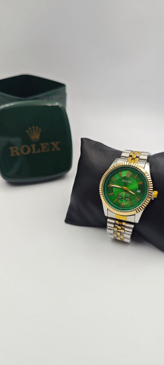 ROLEX DAYTJUST ÇİFT RENK İÇİ YEŞİL BAYAN SAATİ